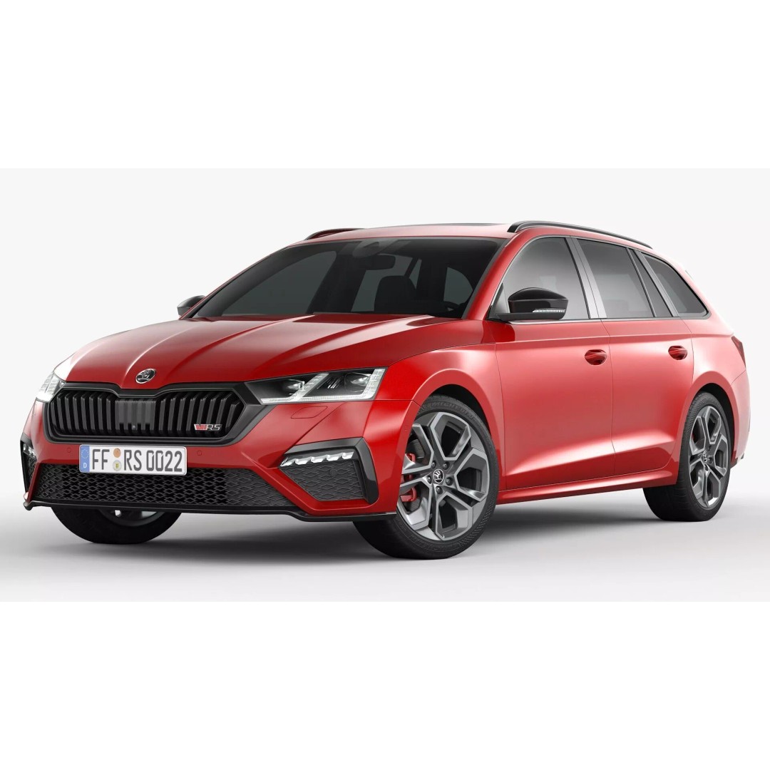 Skoda Octavia RS Combi 2020 3D Model – High Poly Car Asset, FBX, OBJ - View 4