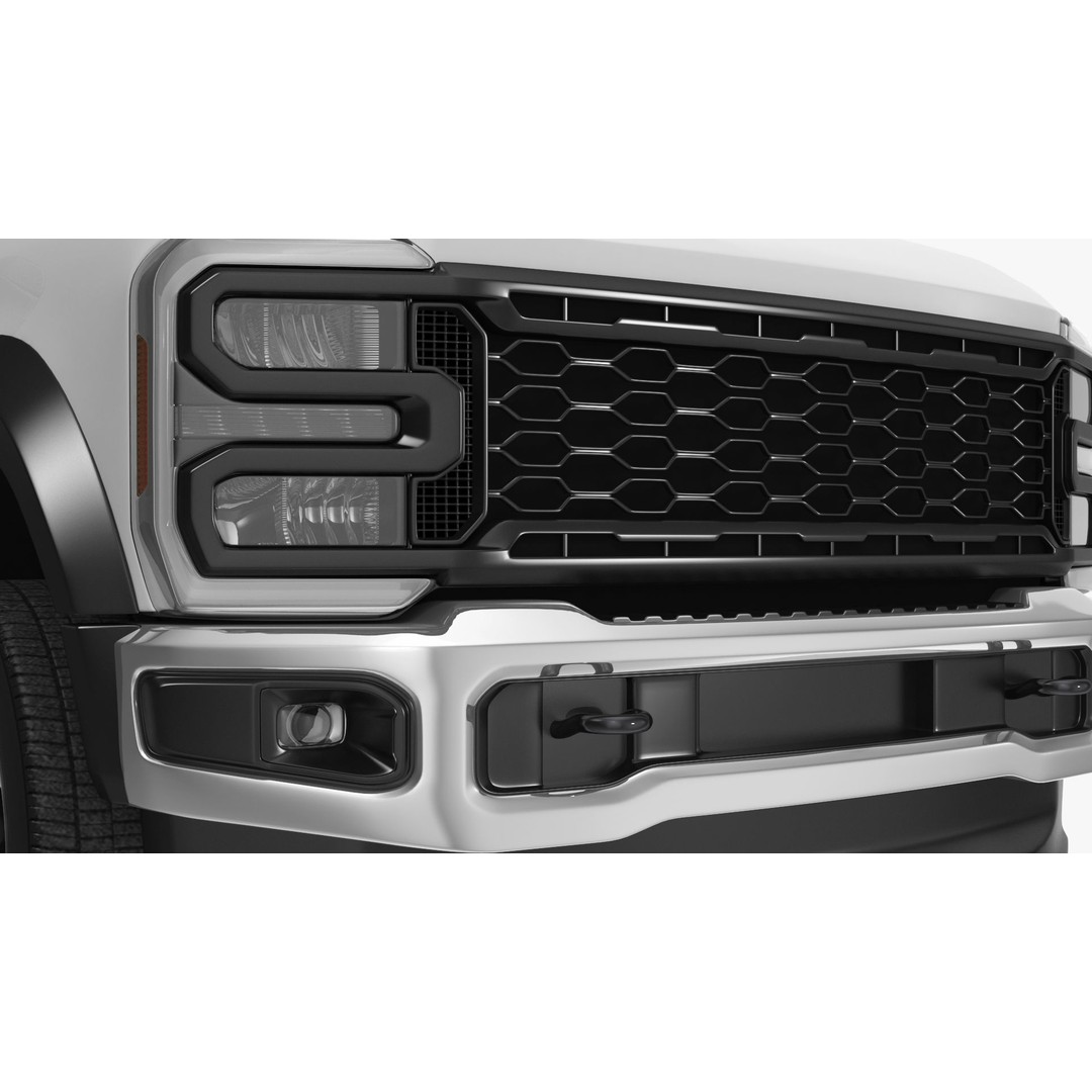 Pickup Truck 3D Model – Black Dump Vehicle, PBR Textures, FBX - View 20