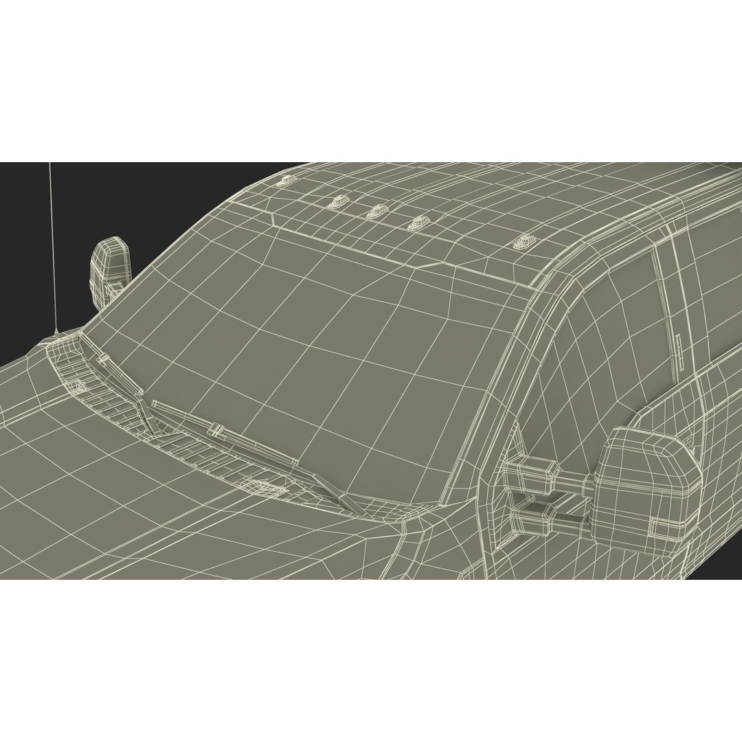Pickup Truck 3D Model – Black Dump Vehicle, PBR Textures, FBX - View 46