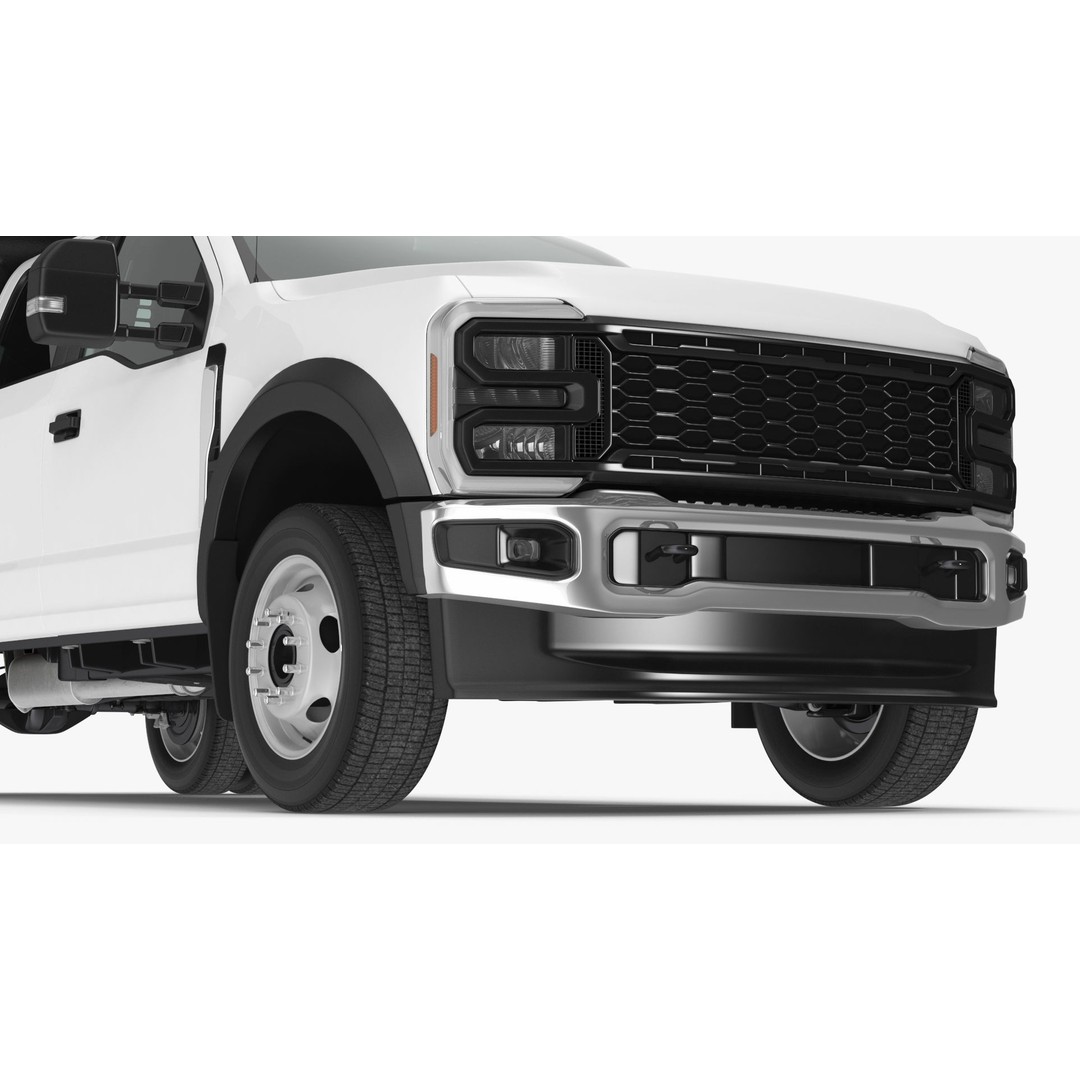 Pickup Truck 3D Model – Black Dump Vehicle, PBR Textures, FBX - View 8