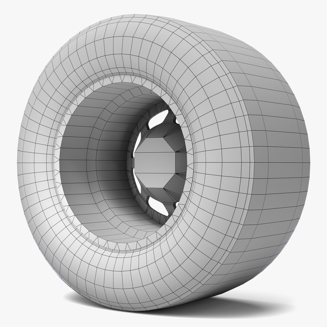 NASCAR Wheel 3D Model – Low Poly Racing Asset, FBX, PBR - View 17