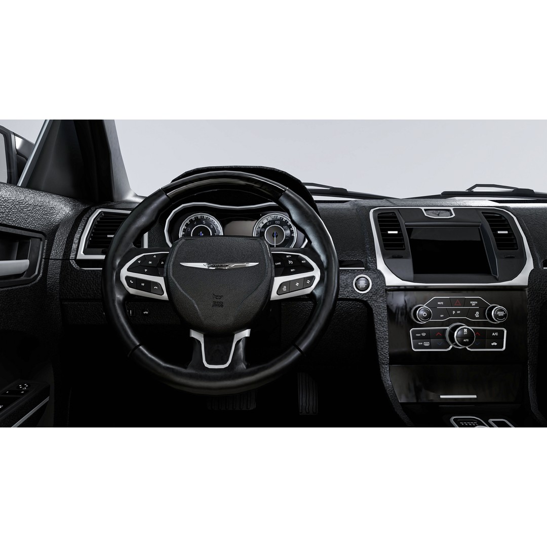 Chrysler C300 3D Model – Low Poly Game Ready Asset, FBX, OBJ - View 10
