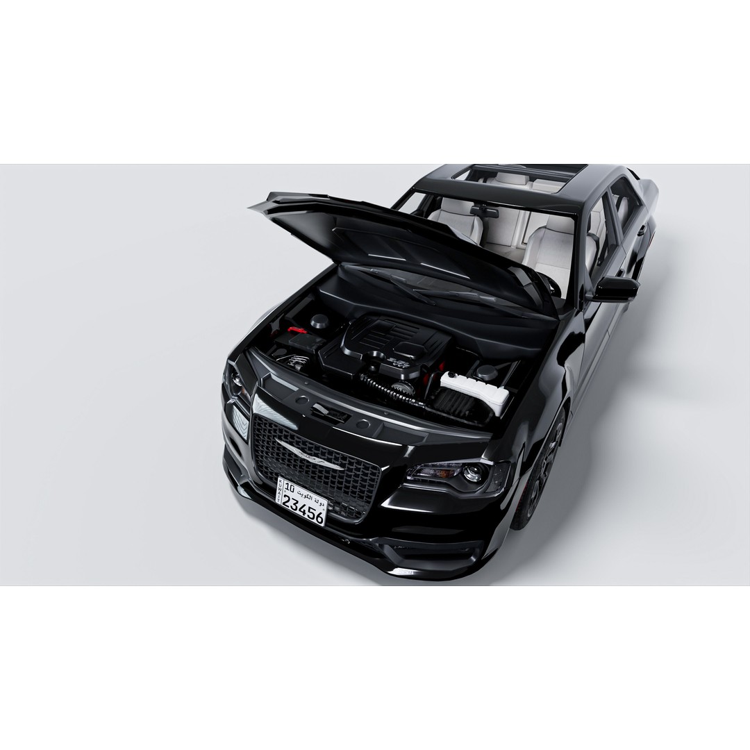 Chrysler C300 3D Model – Low Poly Game Ready Asset, FBX, OBJ - View 13