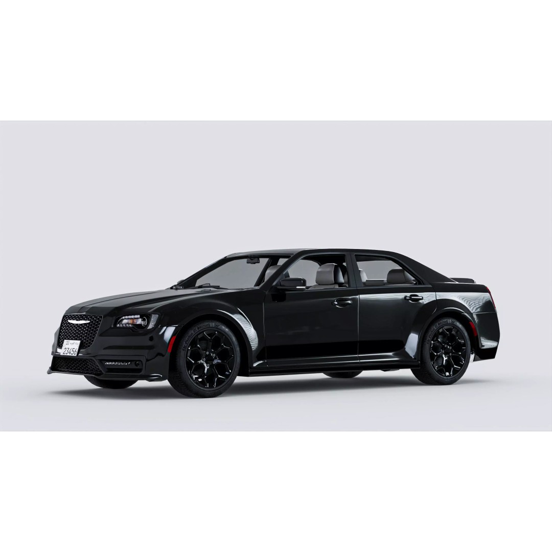 Chrysler C300 3D Model – Low Poly Game Ready Asset, FBX, OBJ - View 2