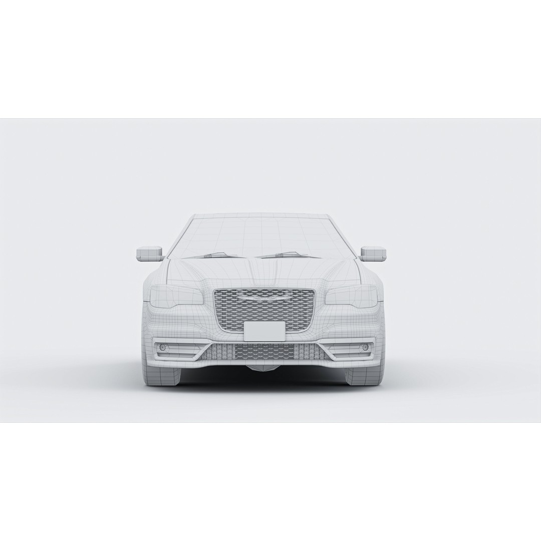 Chrysler C300 3D Model – Low Poly Game Ready Asset, FBX, OBJ - View 25