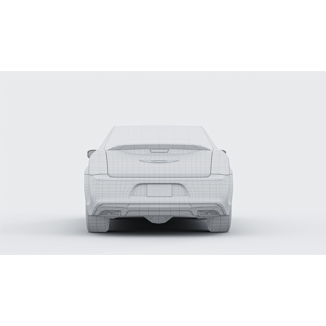 Chrysler C300 3D Model – Low Poly Game Ready Asset, FBX, OBJ - View 26