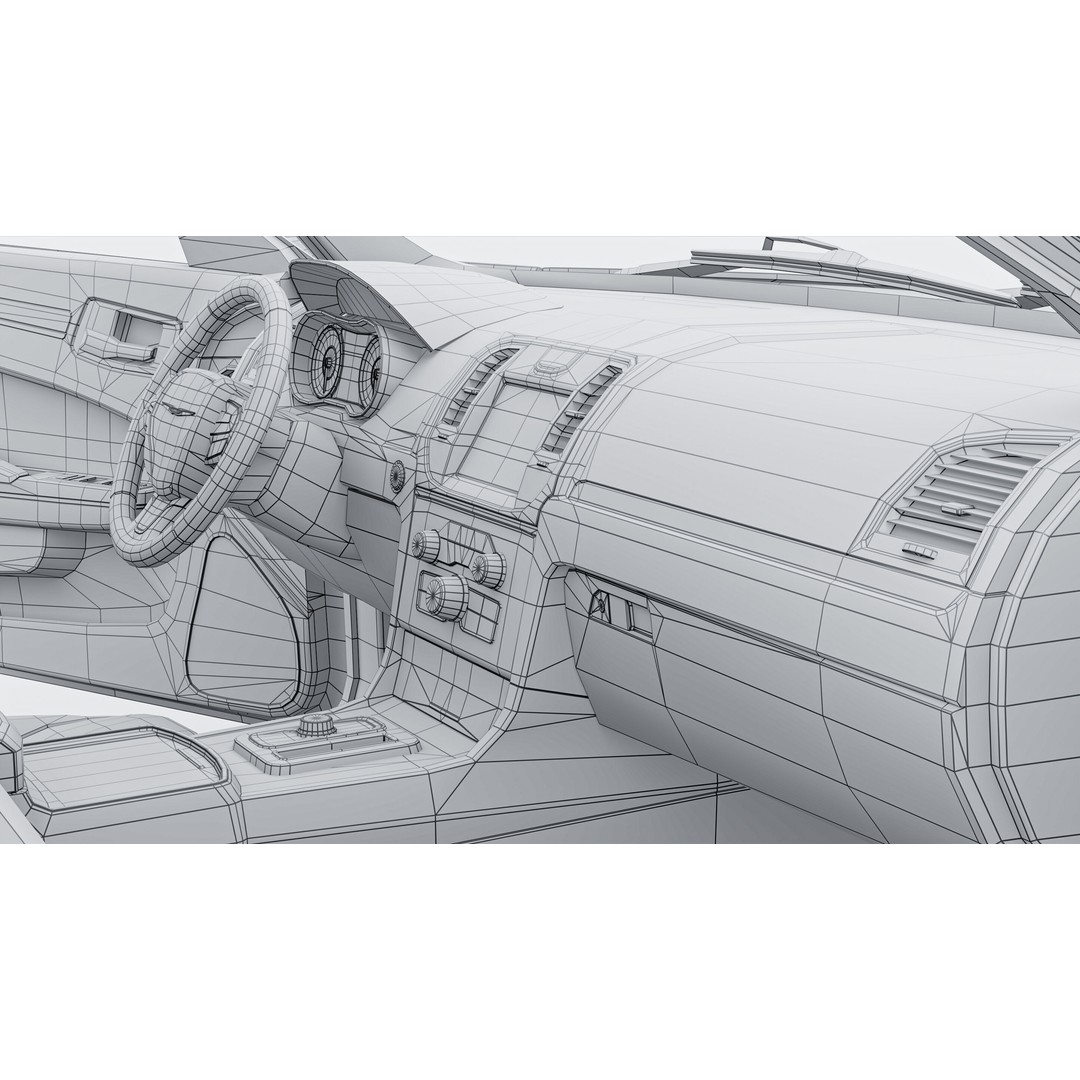 Chrysler C300 3D Model – Low Poly Game Ready Asset, FBX, OBJ - View 28