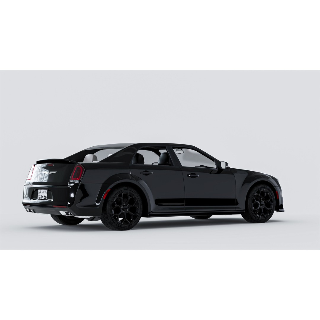 Chrysler C300 3D Model – Low Poly Game Ready Asset, FBX, OBJ - View 3