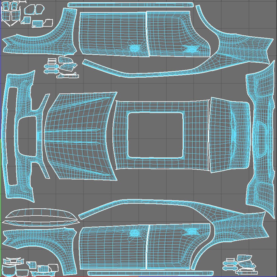 Chrysler C300 3D Model – Low Poly Game Ready Asset, FBX, OBJ - View 30