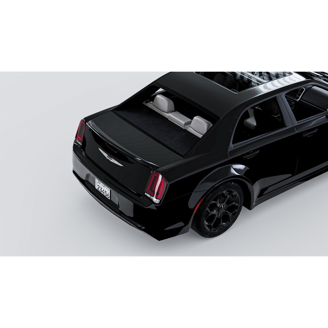 Chrysler C300 3D Model – Low Poly Game Ready Asset, FBX, OBJ - View 5