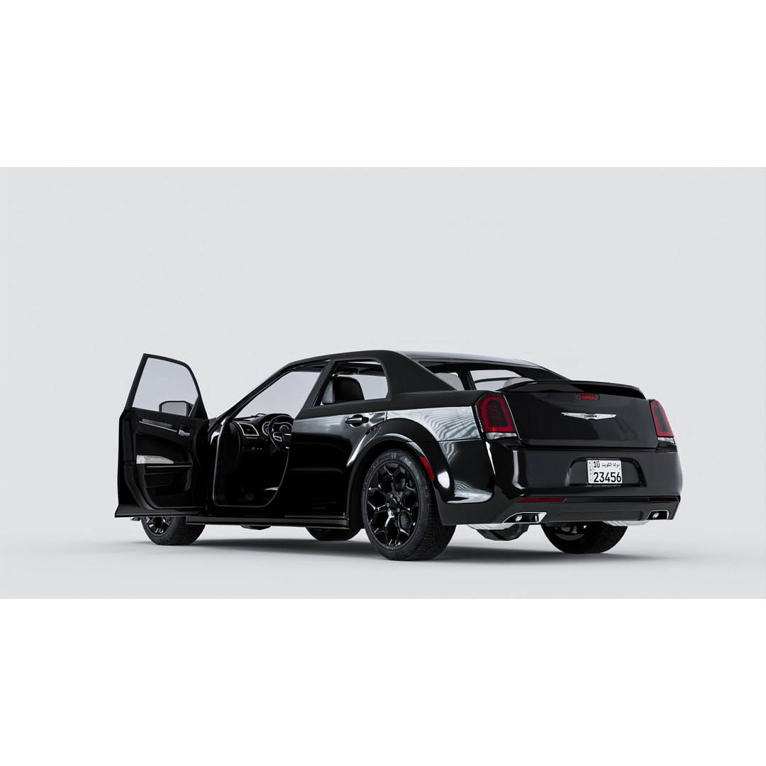 Chrysler C300 3D Model – Low Poly Game Ready Asset, FBX, OBJ - View 8