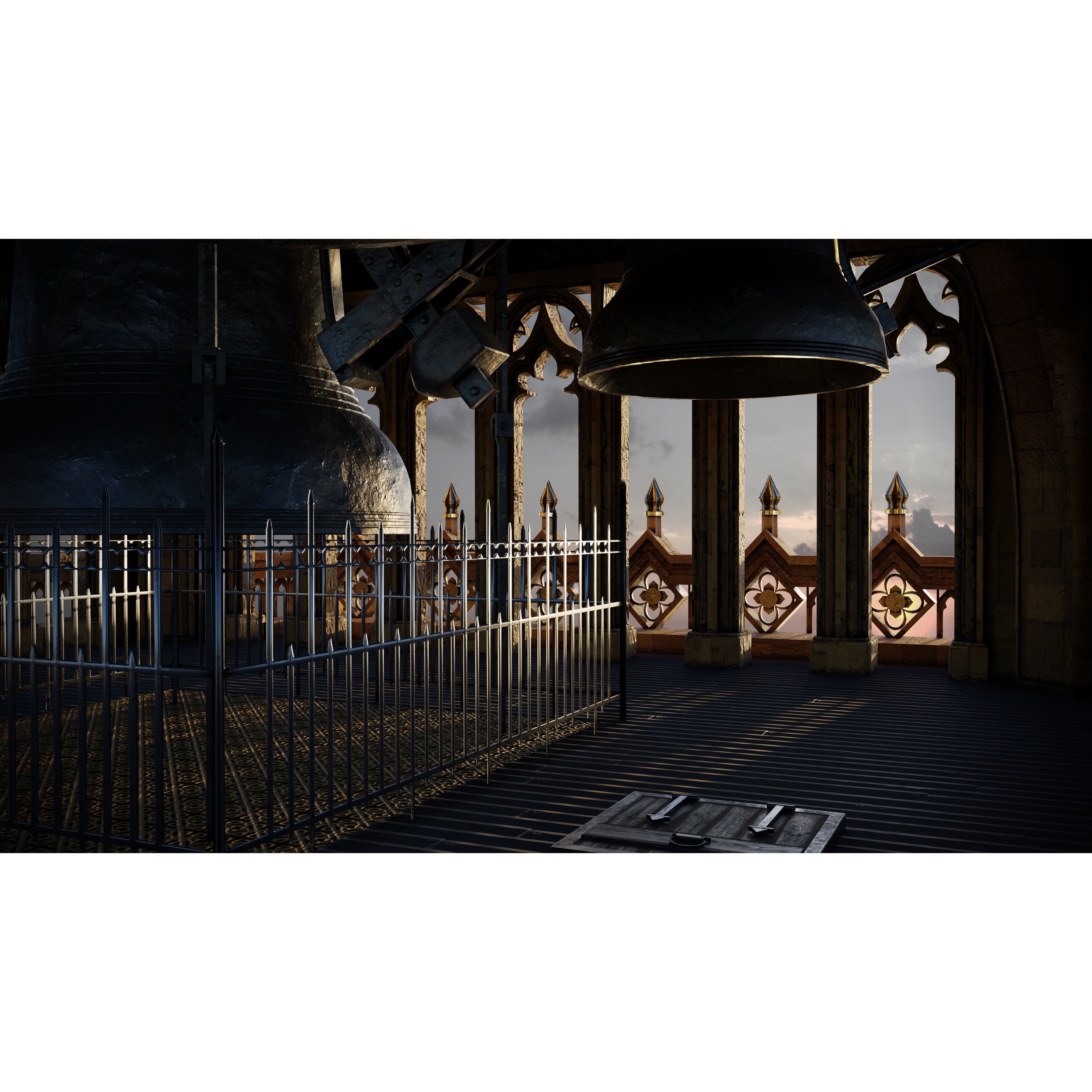 Big Ben Tower - High-Detail Game-Ready 3D Model - View 10