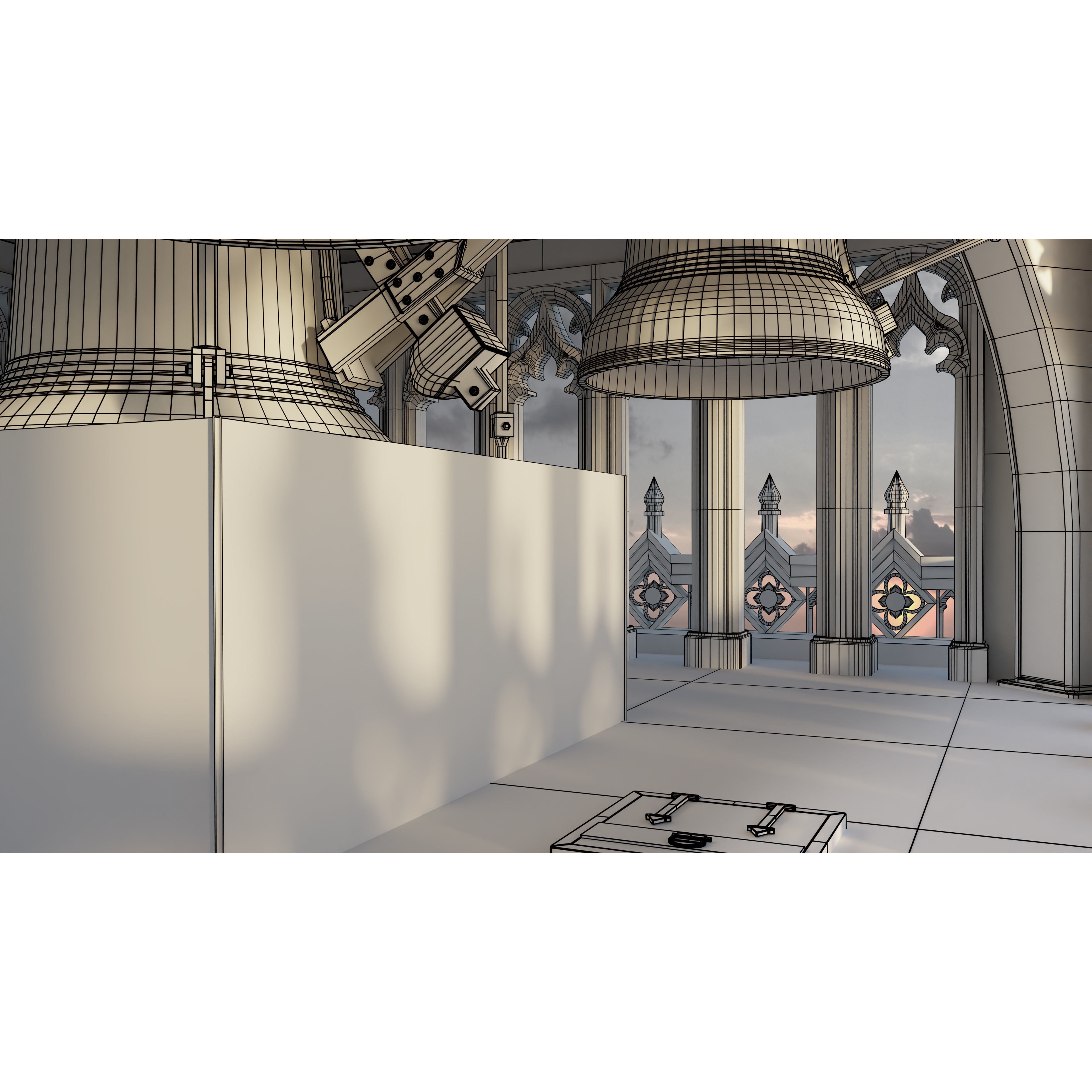 Big Ben Tower - High-Detail Game-Ready 3D Model - View 11