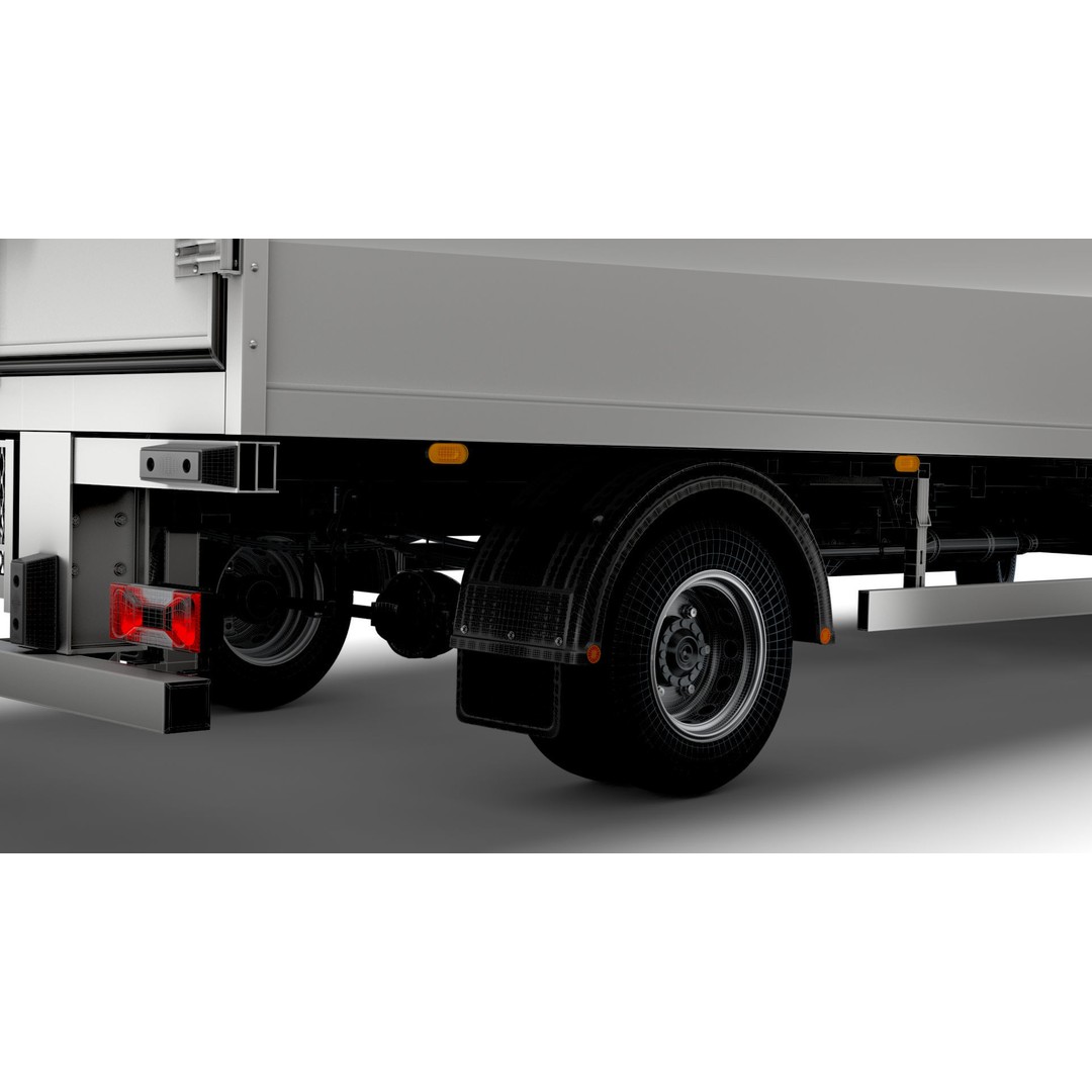 Iveco Daily Box 2022 3D Model – High Poly Vehicle for Animation, FBX