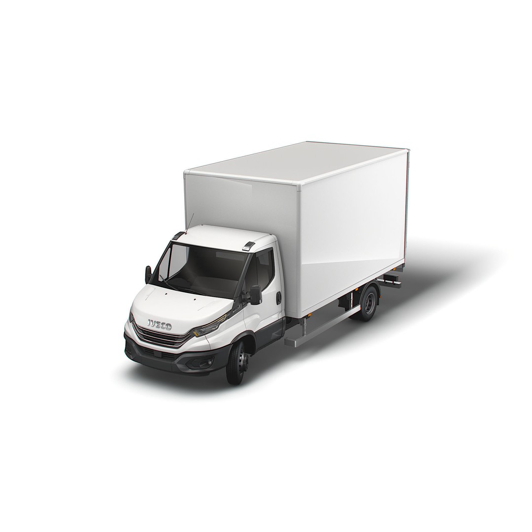 Iveco Daily Box 2022 3D Model – High Poly Vehicle for Animation, FBX - View 10