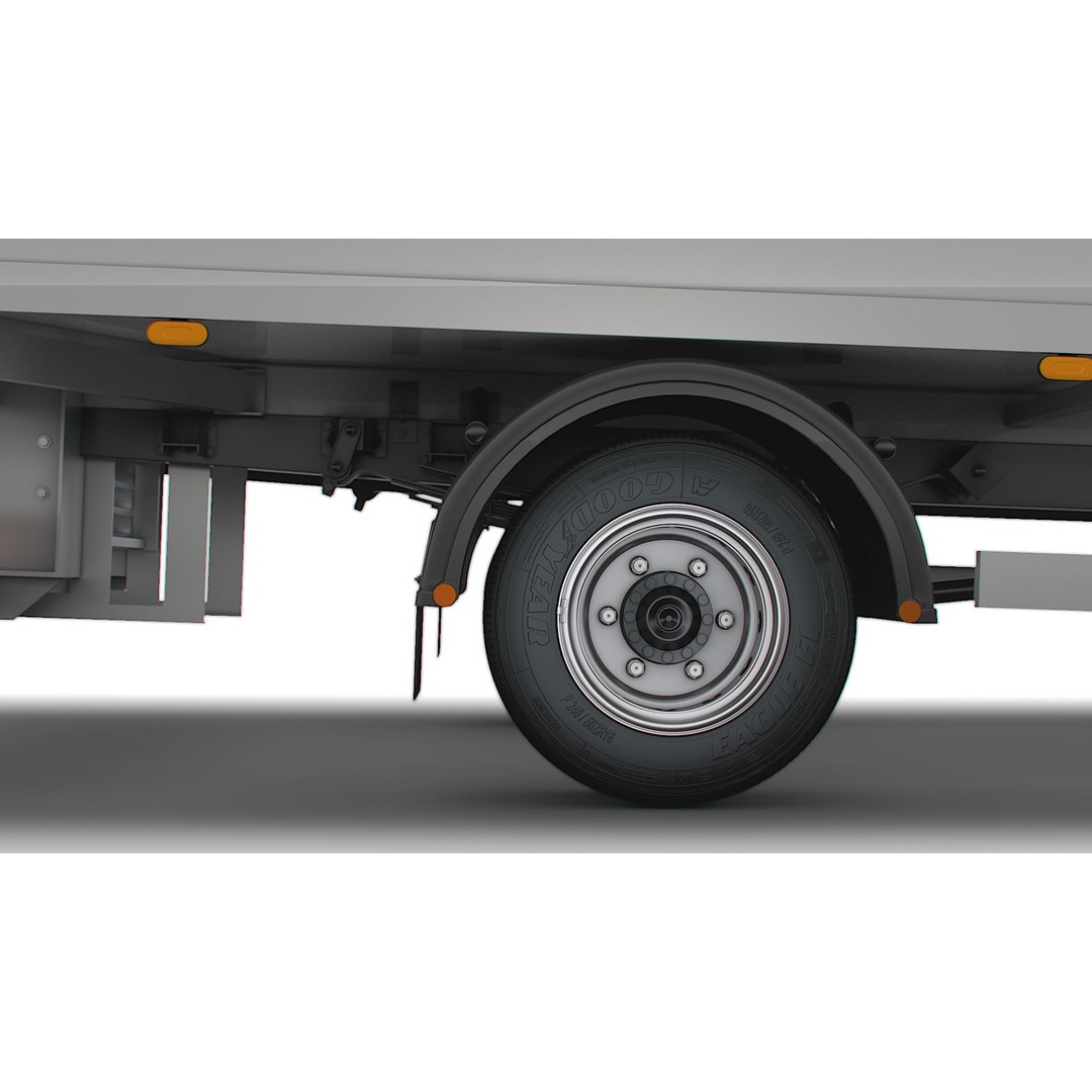 Iveco Daily Box 2022 3D Model – High Poly Vehicle for Animation, FBX - View 11