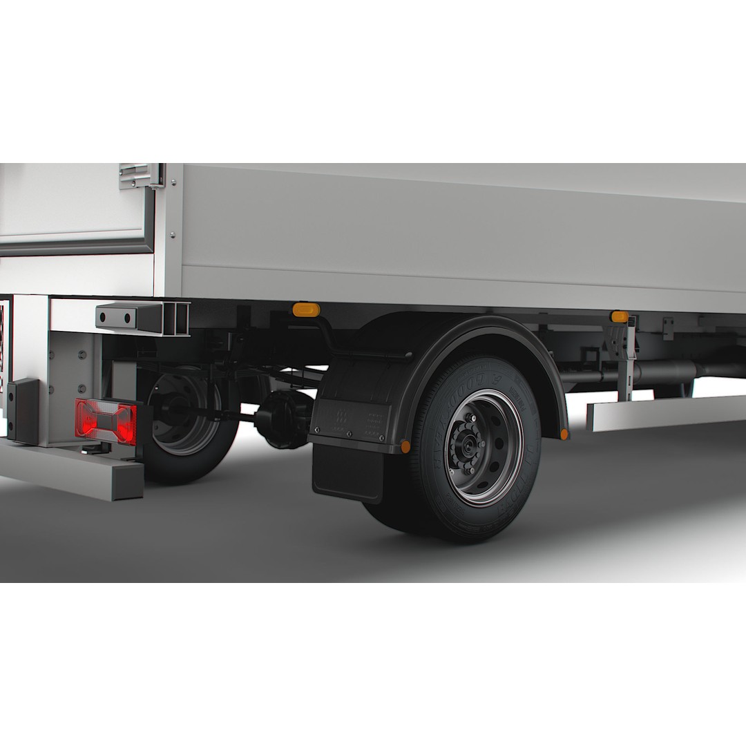 Iveco Daily Box 2022 3D Model – High Poly Vehicle for Animation, FBX - View 13