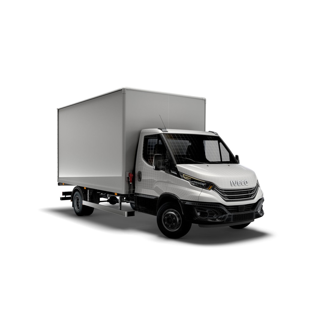 Iveco Daily Box 2022 3D Model – High Poly Vehicle for Animation, FBX - View 14