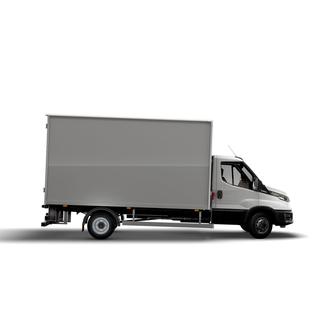 Iveco Daily Box 2022 3D Model – High Poly Vehicle for Animation, FBX - View 15