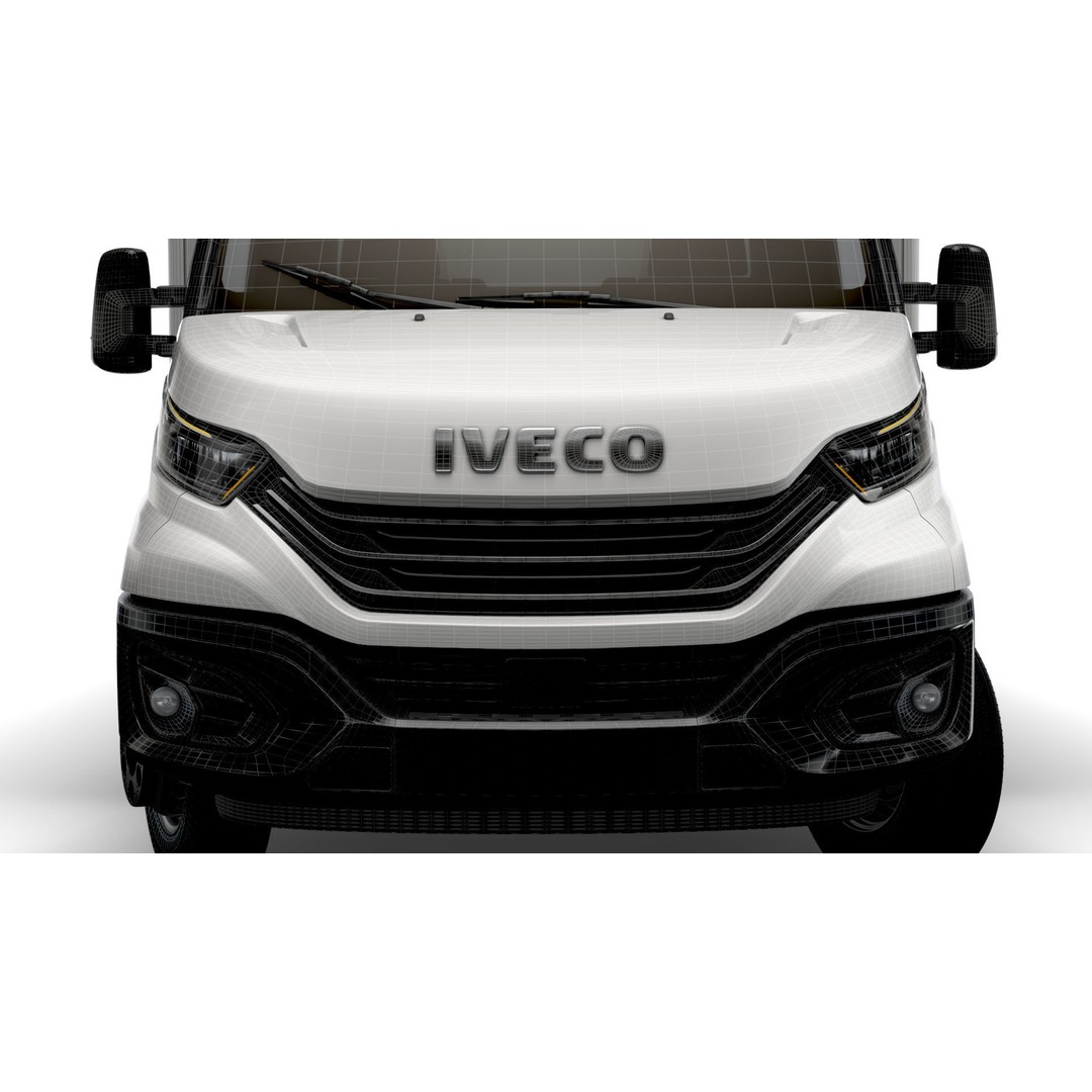 Iveco Daily Box 2022 3D Model – High Poly Vehicle for Animation, FBX - View 21