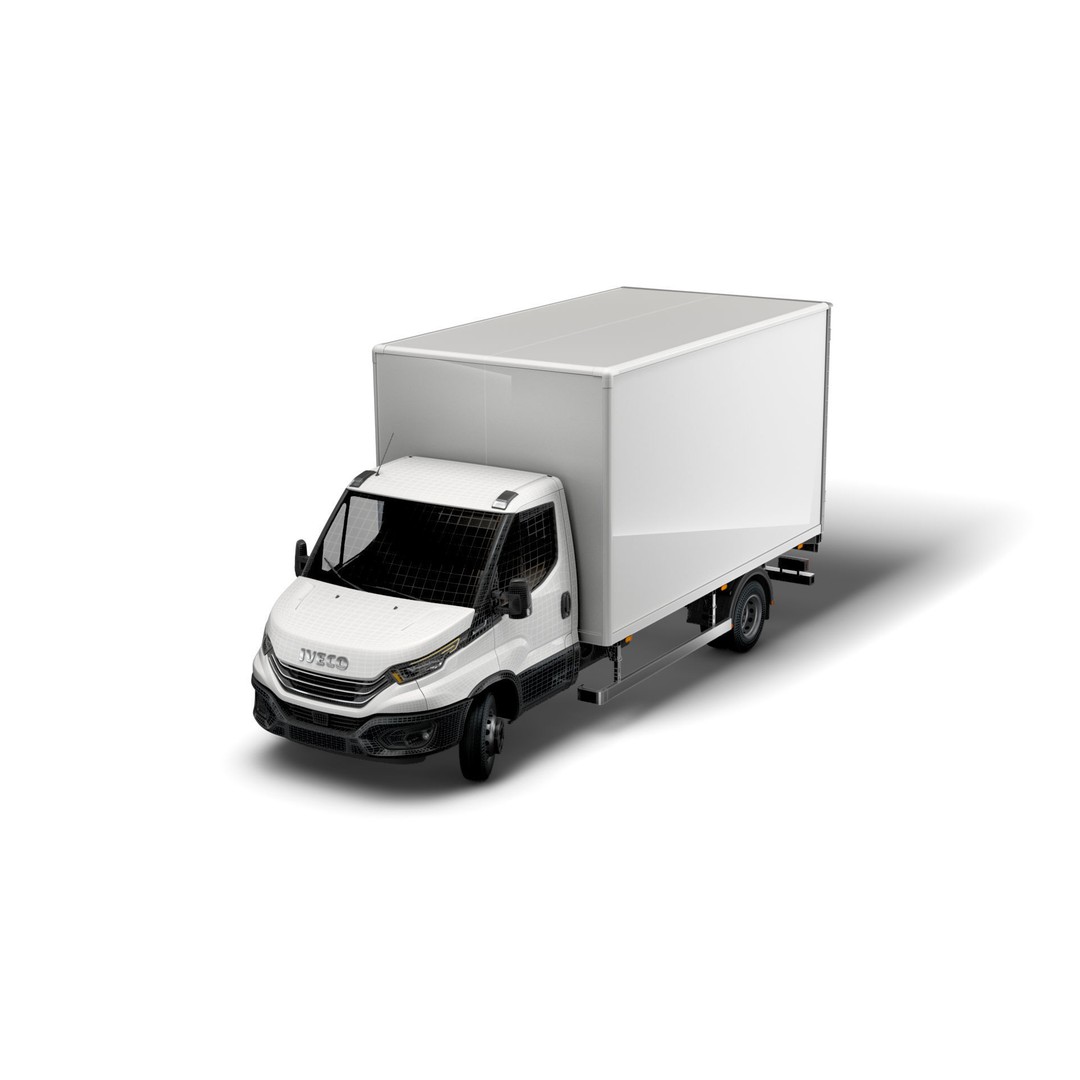 Iveco Daily Box 2022 3D Model – High Poly Vehicle for Animation, FBX - View 22