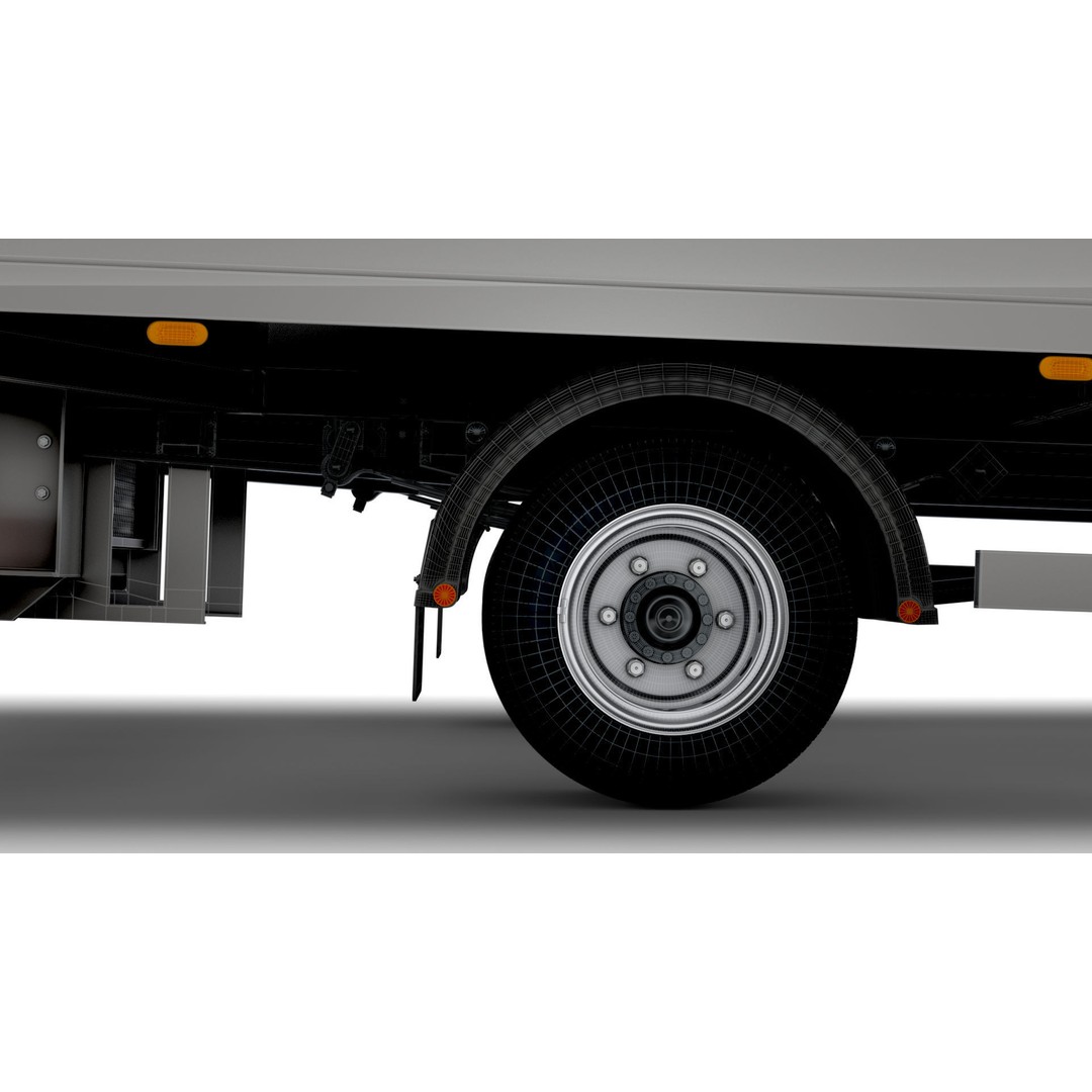 Iveco Daily Box 2022 3D Model – High Poly Vehicle for Animation, FBX - View 23