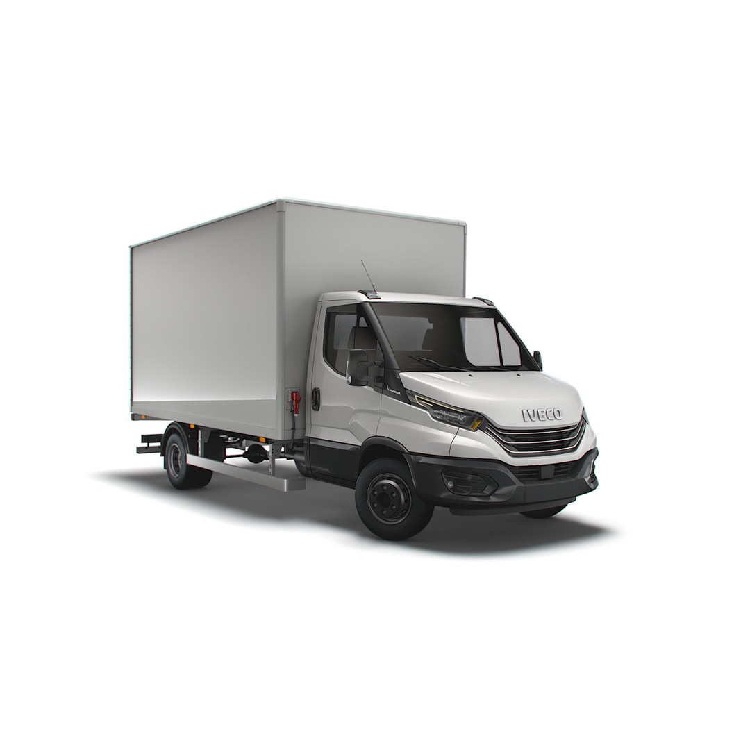 Iveco Daily Box 2022 3D Model – High Poly Vehicle for Animation, FBX - View 3