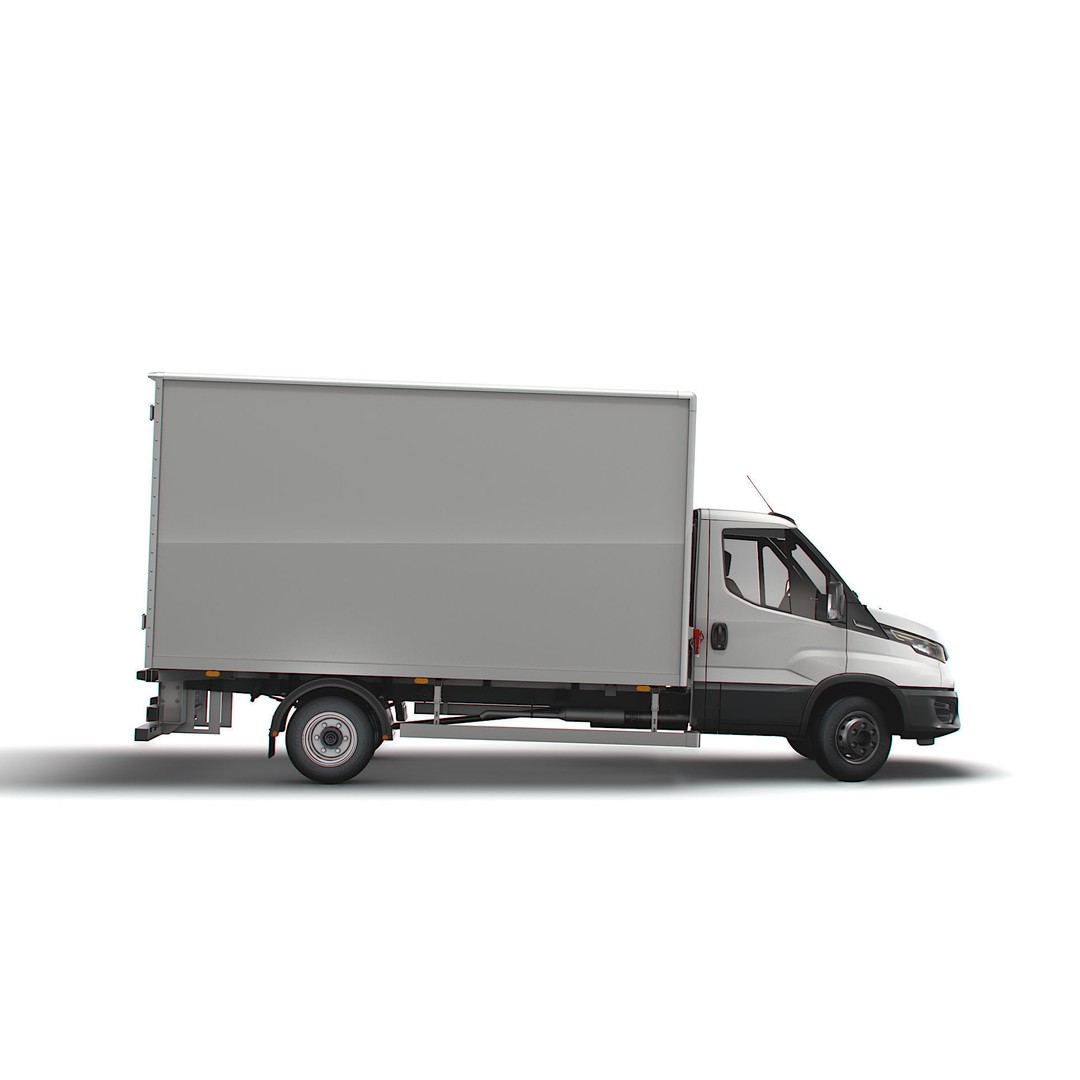 Iveco Daily Box 2022 3D Model – High Poly Vehicle for Animation, FBX - View 4