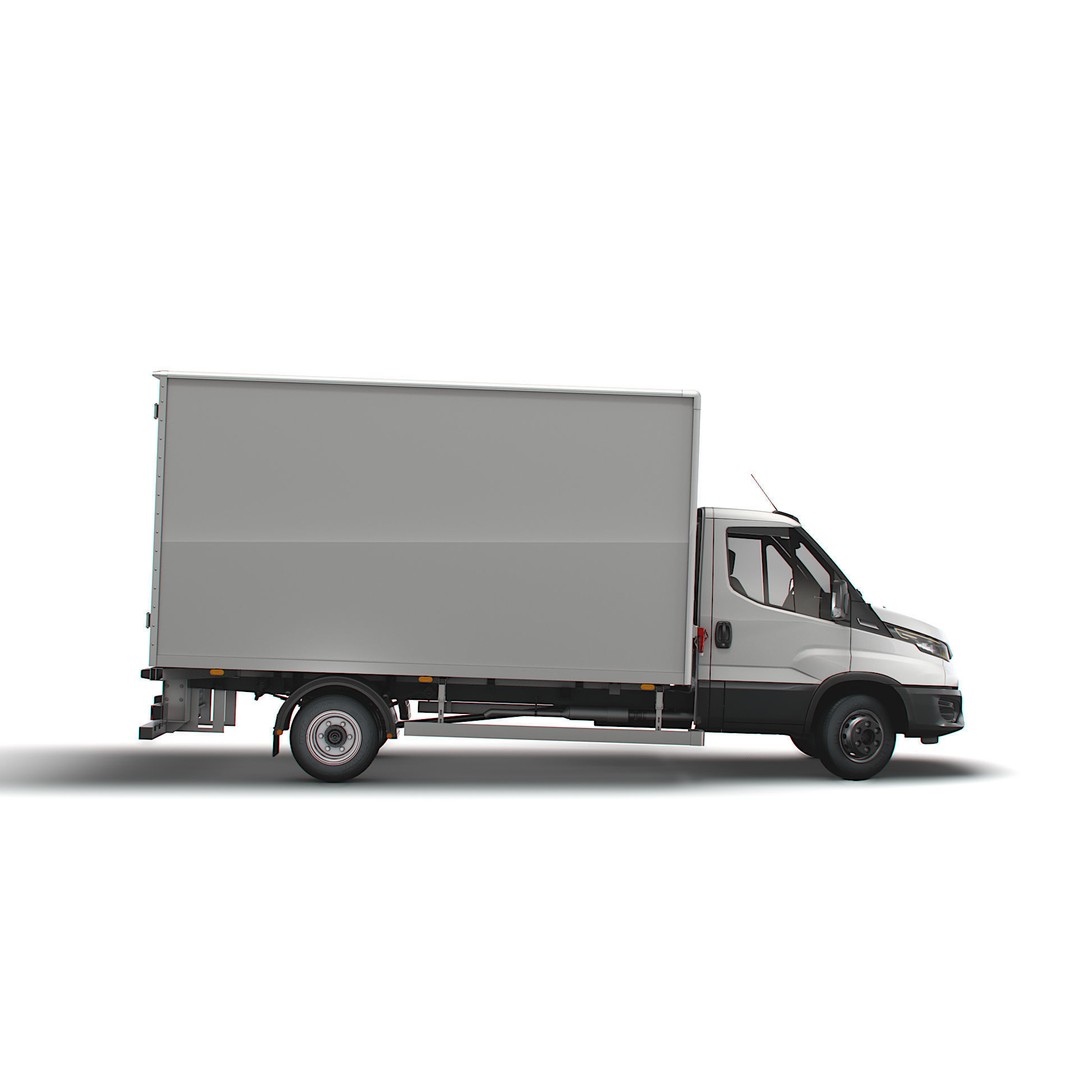 Iveco Daily Box 2022 3D Model – High Poly Vehicle for Animation, FBX - View 7
