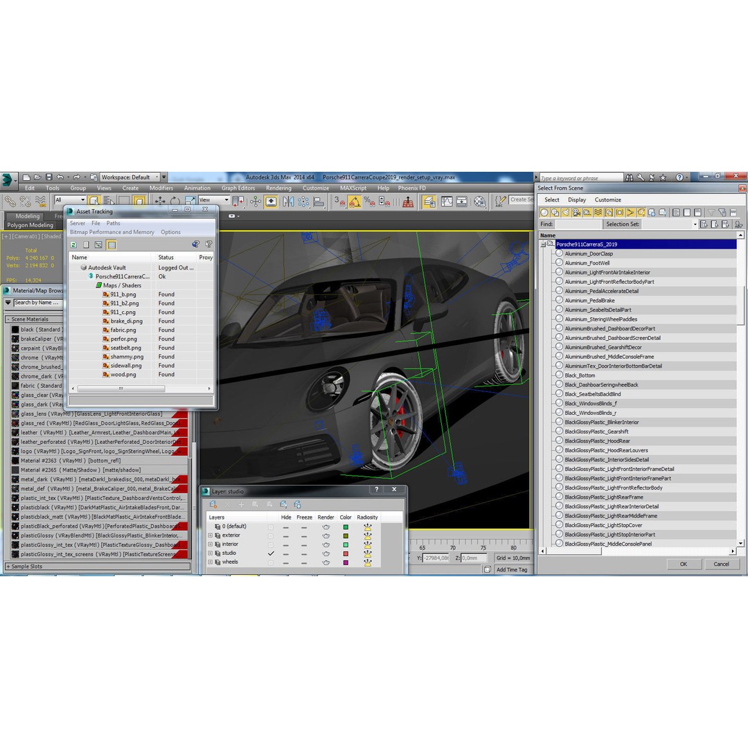 Porsche 911 992 Coupe 2019 3D Model – High Poly Car Asset, FBX, OBJ
