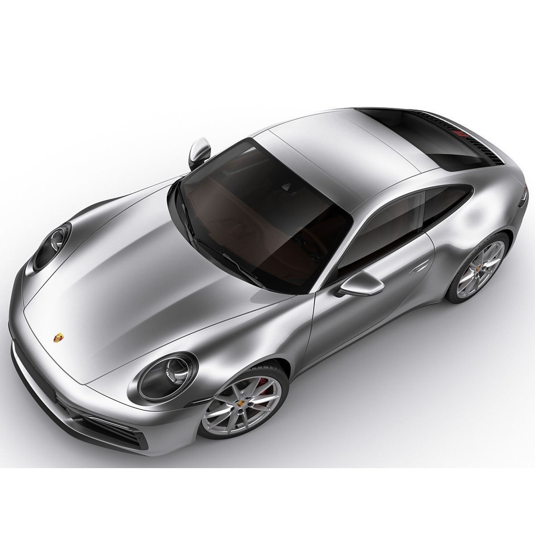 Porsche 911 992 Coupe 2019 3D Model – High Poly Car Asset, FBX, OBJ - View 10