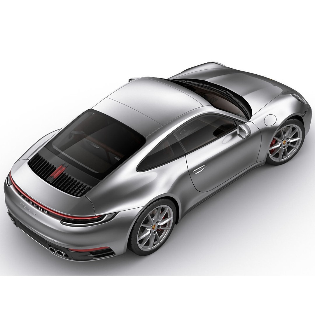 Porsche 911 992 Coupe 2019 3D Model – High Poly Car Asset, FBX, OBJ - View 12