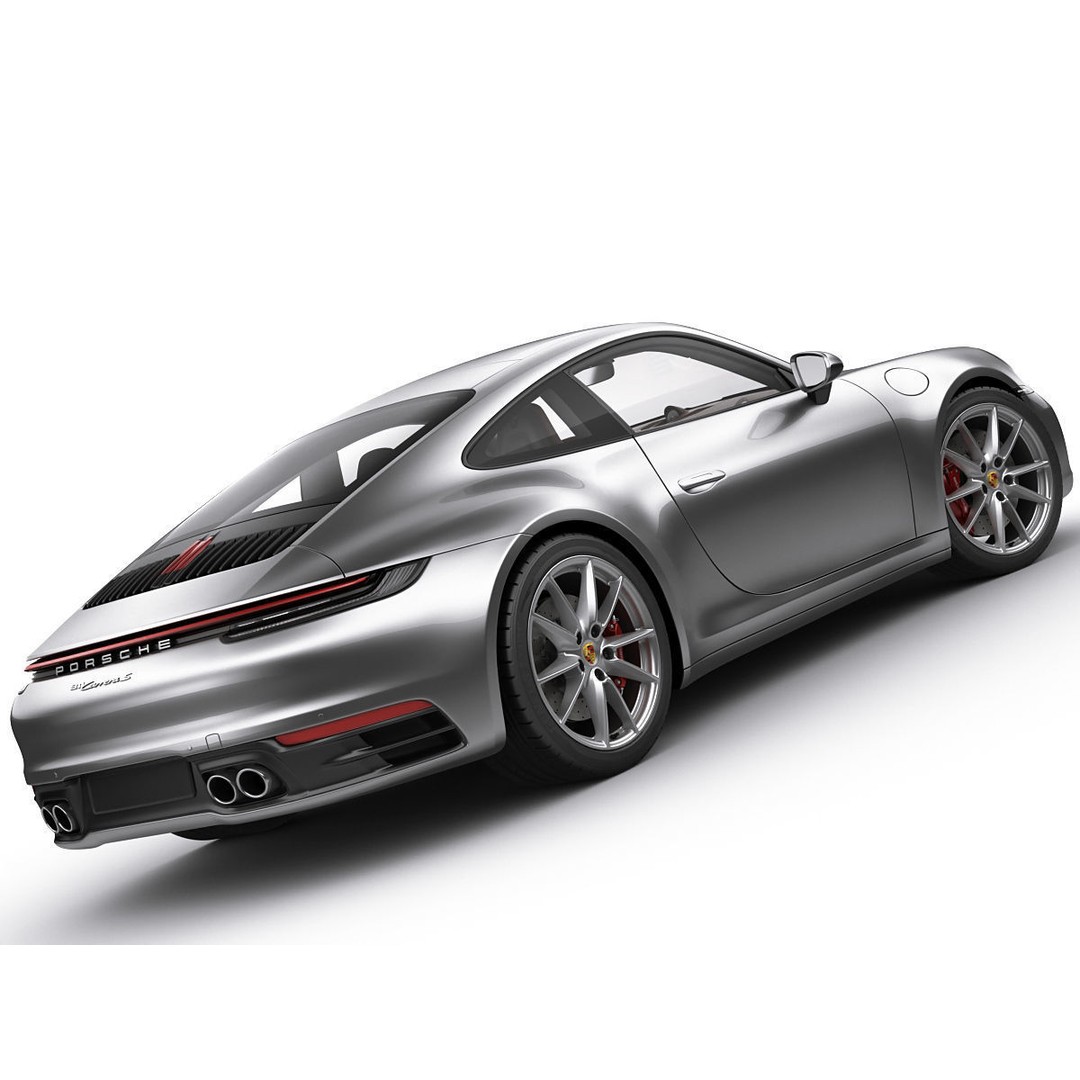 Porsche 911 992 Coupe 2019 3D Model – High Poly Car Asset, FBX, OBJ - View 14