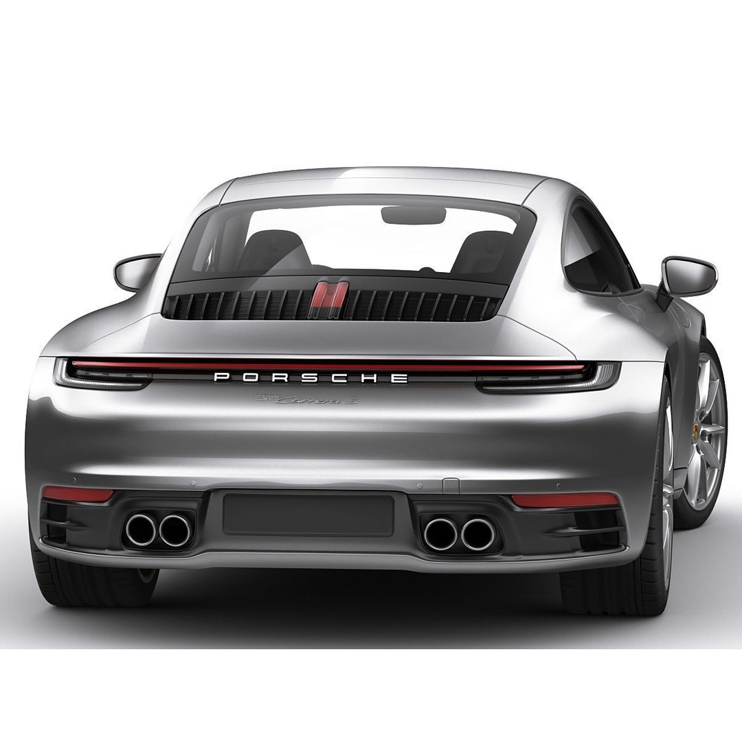 Porsche 911 992 Coupe 2019 3D Model – High Poly Car Asset, FBX, OBJ - View 17