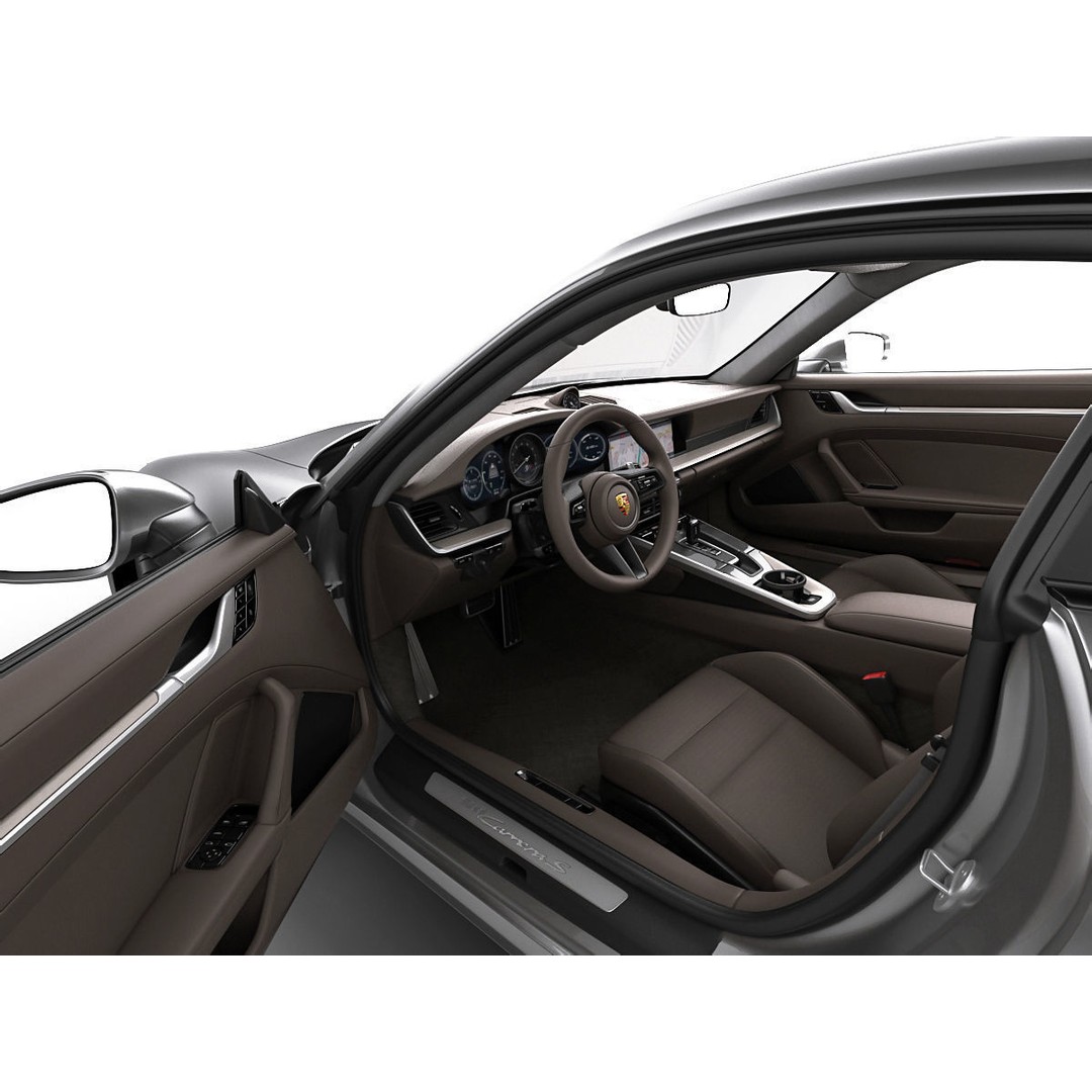 Porsche 911 992 Coupe 2019 3D Model – High Poly Car Asset, FBX, OBJ - View 18