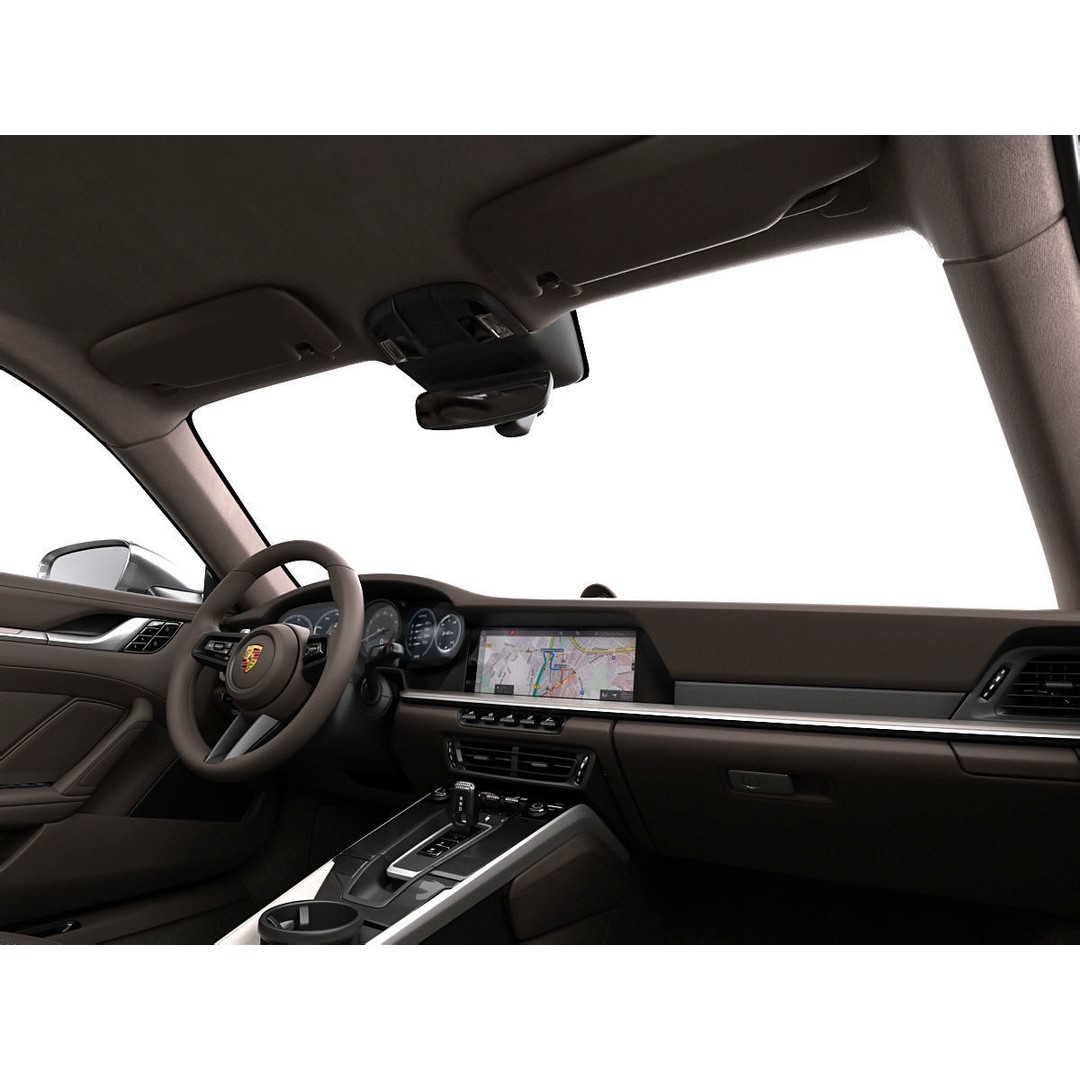 Porsche 911 992 Coupe 2019 3D Model – High Poly Car Asset, FBX, OBJ - View 21