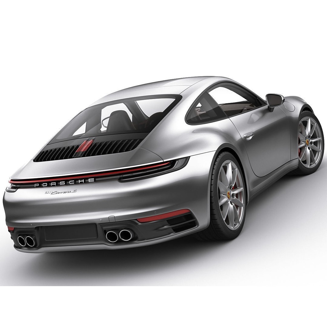 Porsche 911 992 Coupe 2019 3D Model – High Poly Car Asset, FBX, OBJ - View 3