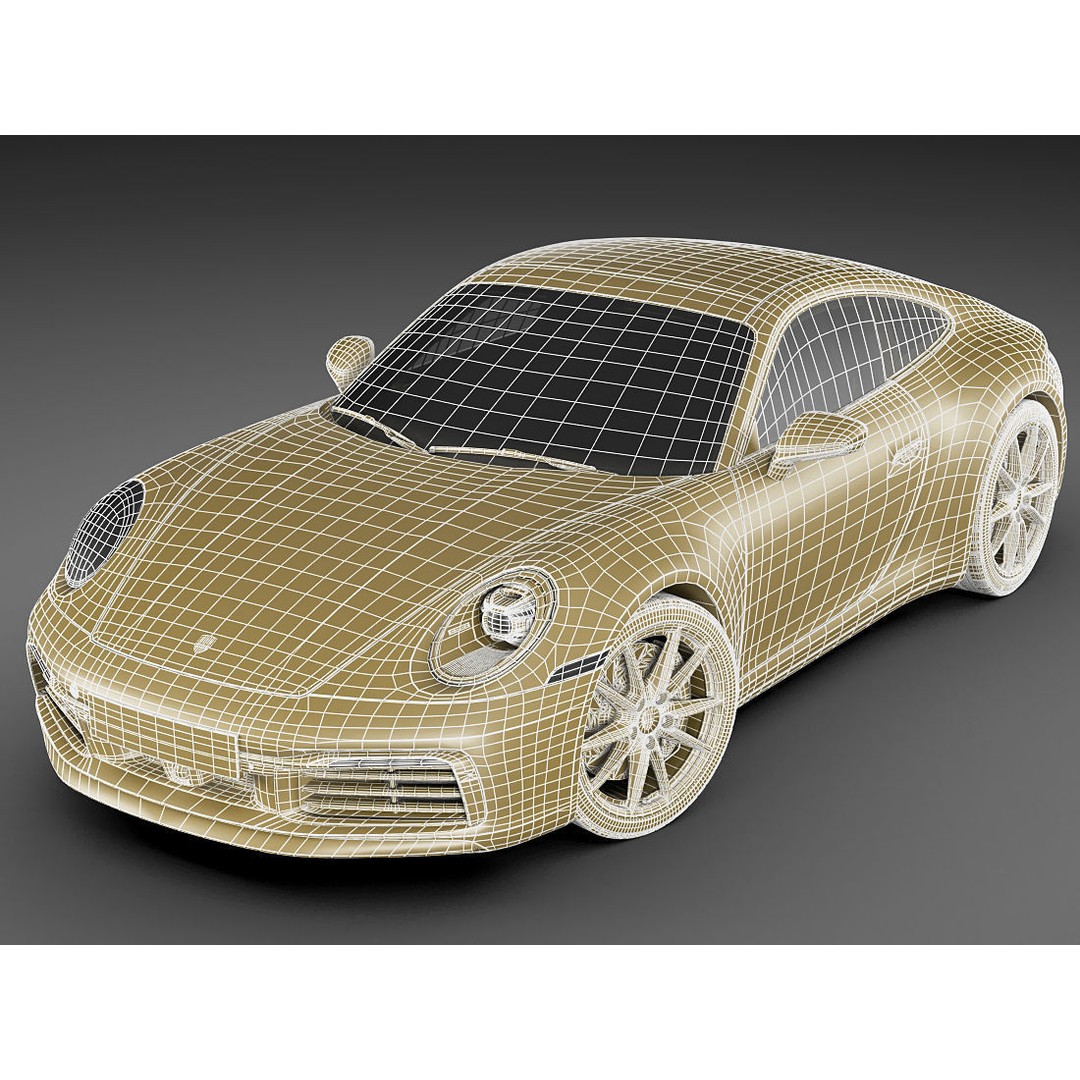 Porsche 911 992 Coupe 2019 3D Model – High Poly Car Asset, FBX, OBJ - View 33