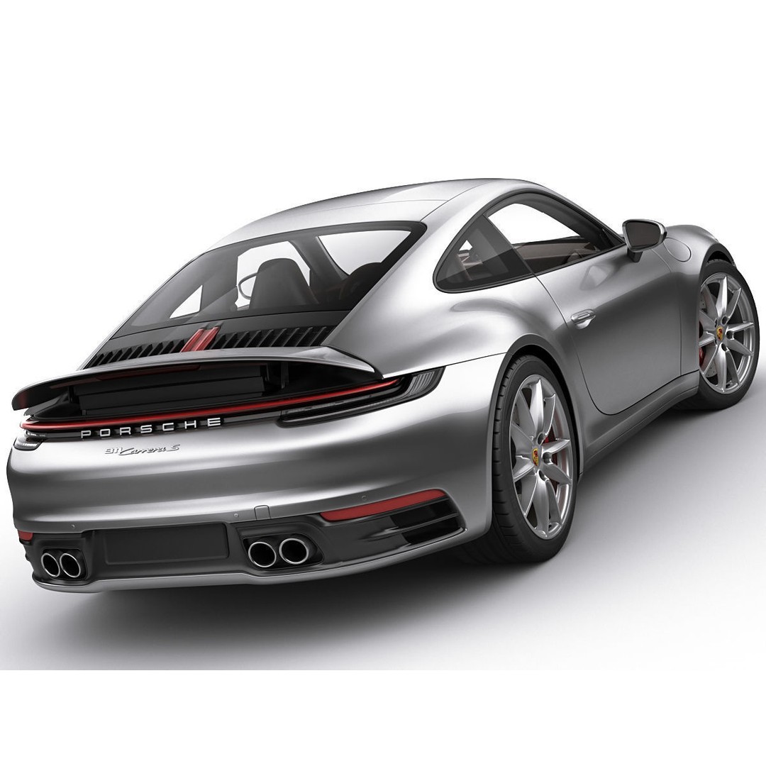 Porsche 911 992 Coupe 2019 3D Model – High Poly Car Asset, FBX, OBJ - View 4