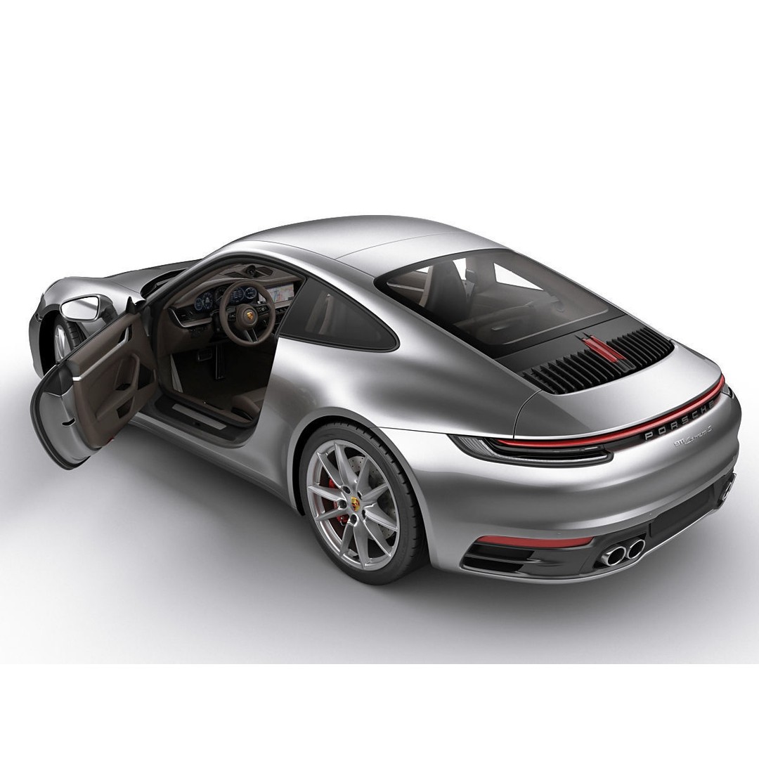 Porsche 911 992 Coupe 2019 3D Model – High Poly Car Asset, FBX, OBJ - View 5