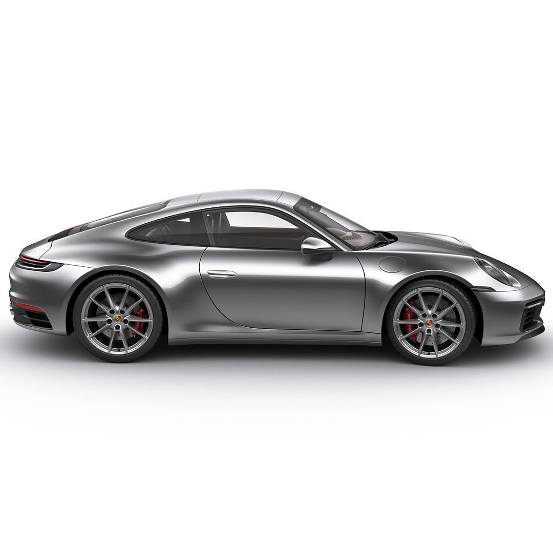Porsche 911 992 Coupe 2019 3D Model – High Poly Car Asset, FBX, OBJ - View 6