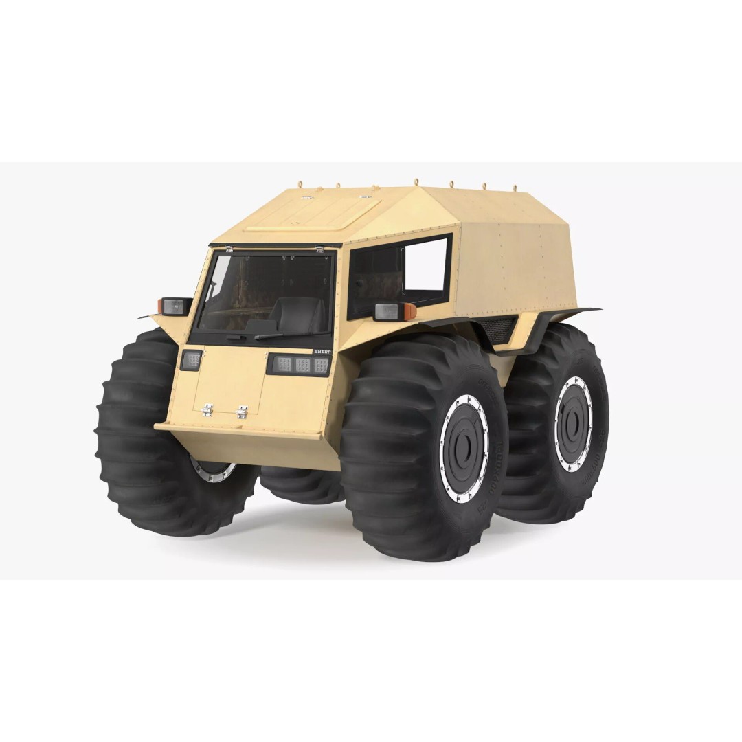Sherp ATV Amphibien Offroader 3D Model – High Poly Game Asset, PBR Textures - View 13