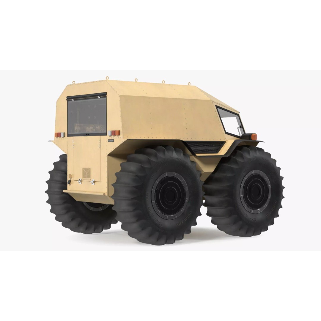 Sherp ATV Amphibien Offroader 3D Model – High Poly Game Asset, PBR Textures - View 16