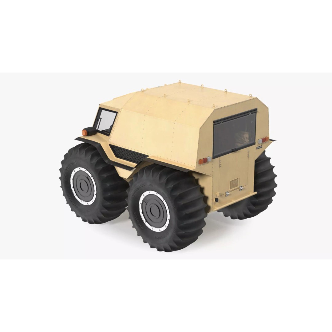Sherp ATV Amphibien Offroader 3D Model – High Poly Game Asset, PBR Textures - View 18