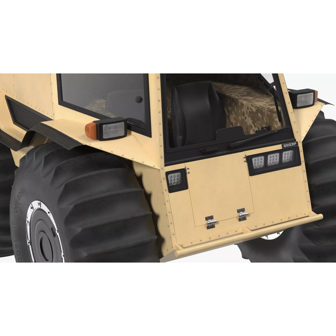 Sherp ATV Amphibien Offroader 3D Model – High Poly Game Asset, PBR Textures - View 21