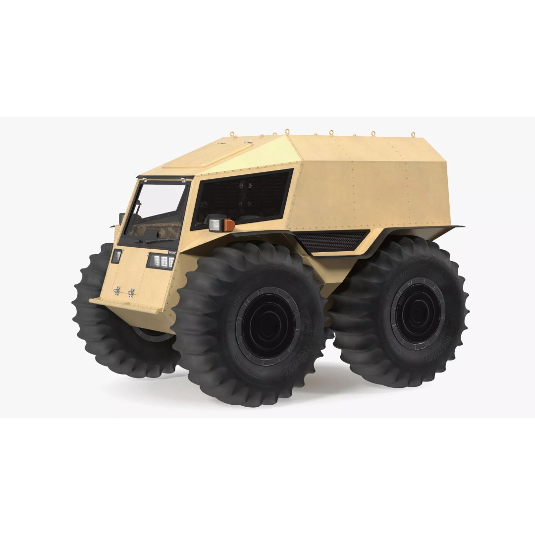 Sherp ATV Amphibien Offroader 3D Model – High Poly Game Asset, PBR Textures - View 3