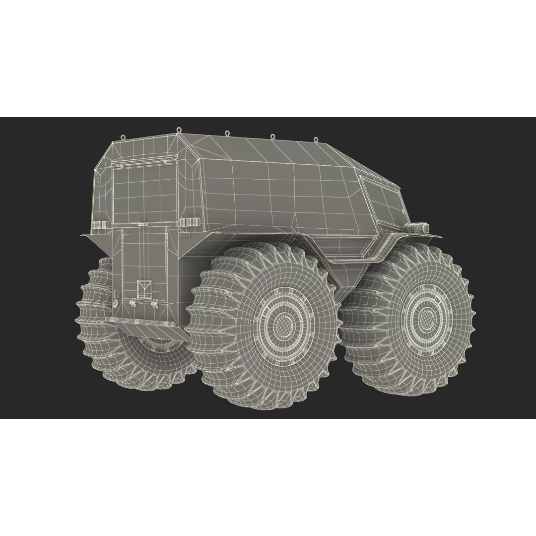 Sherp ATV Amphibien Offroader 3D Model – High Poly Game Asset, PBR Textures - View 30