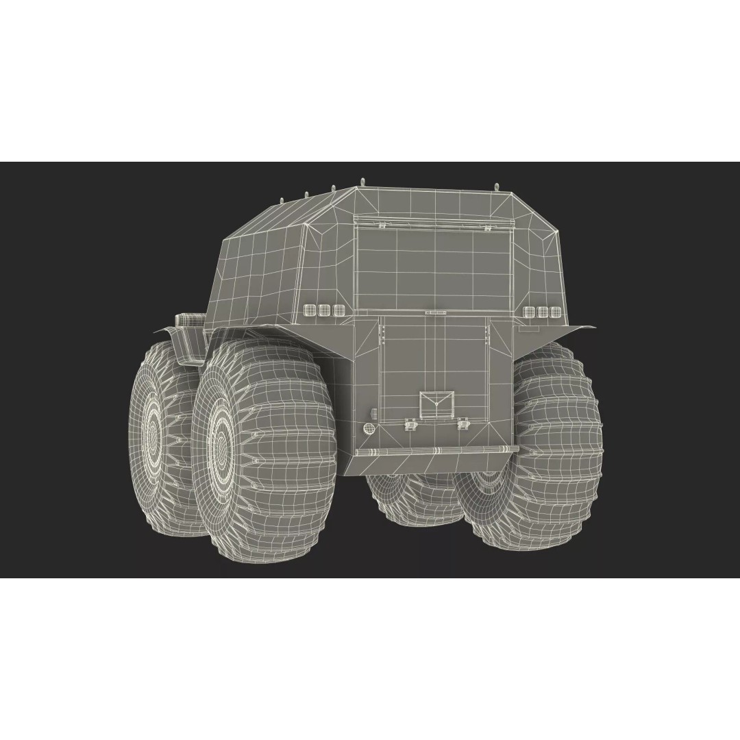 Sherp ATV Amphibien Offroader 3D Model – High Poly Game Asset, PBR Textures - View 31