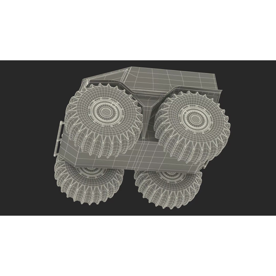 Sherp ATV Amphibien Offroader 3D Model – High Poly Game Asset, PBR Textures - View 33