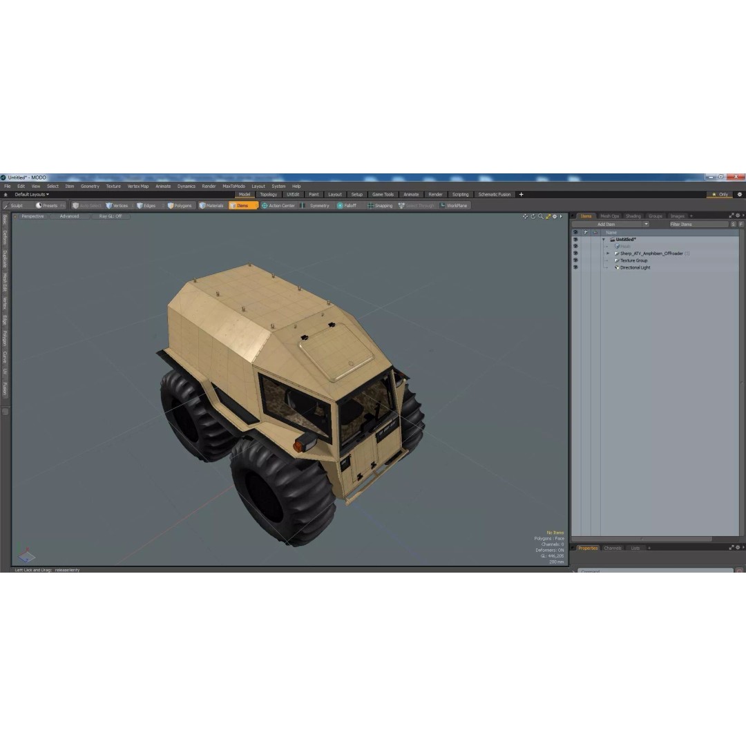 Sherp ATV Amphibien Offroader 3D Model – High Poly Game Asset, PBR Textures - View 40